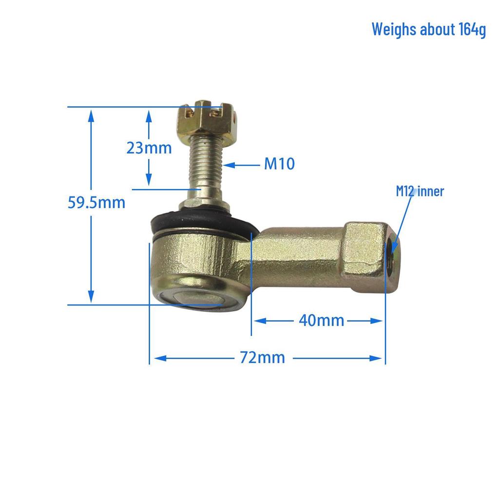Beach Kart Modification Accessories: M10/M12 Steering Tie Rod Ball Joint for Front Suspension