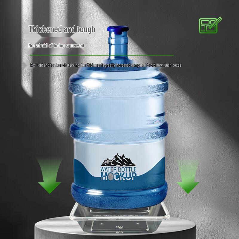 WS Weisheng 500ml Rectangular Divided Disposable Lunch Boxes