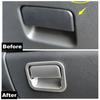 For Mitsubishi Outlander 2016 -  Matte / Black Car Interior Copilot Glove Storage Box Handle Sticker Accessories Cover Trim