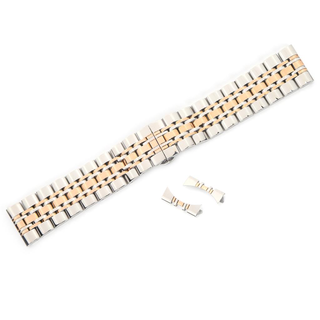 24mm Stainless Steel Watch Strap Replacement Watch Band Strap Accessory for WatchmakerRose Gold