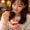 Creative Small Glass Spoon Round Colorful Dessert Spoon High Temperature Oatmeal Yogurt Spoon