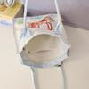 Large Capacity Japanese Korean Style Cute Graffiti Canvas Crossbody Bag for Students