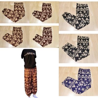 Elephant Pants Women Cat Pants High Waist Summer Thailand Thin Straight Trousers Casual Streetwear Bottoms Female Clothing Fashion