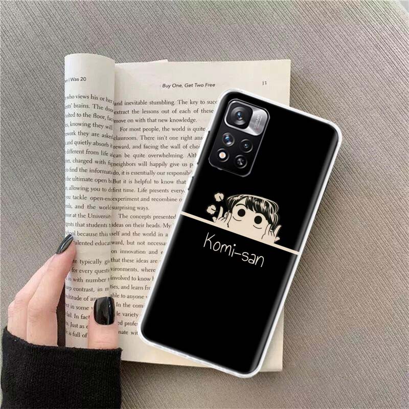Anime Komi Shouko Cant Communicate Phone Case For Xiaomi Redmi Note 14 13 Pro Plus 5G Cover 13C 14C 12 12C 9 9T 9C 10 10C 8 7 6