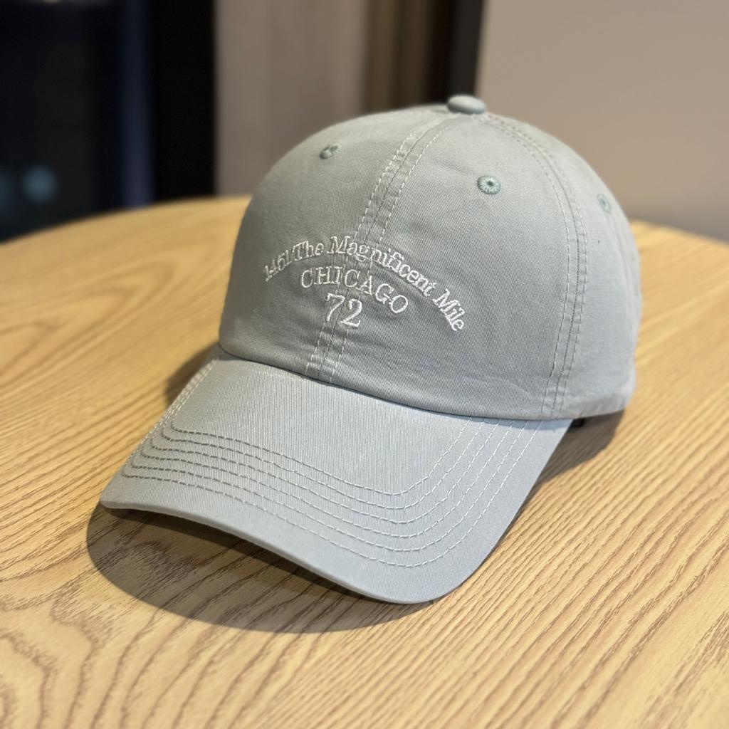 New American Retro Letter Embroidery Deep-fit Soft-top Baseball Cap, Sun Protection, Face-slimming, Versatile Duckbill Cap