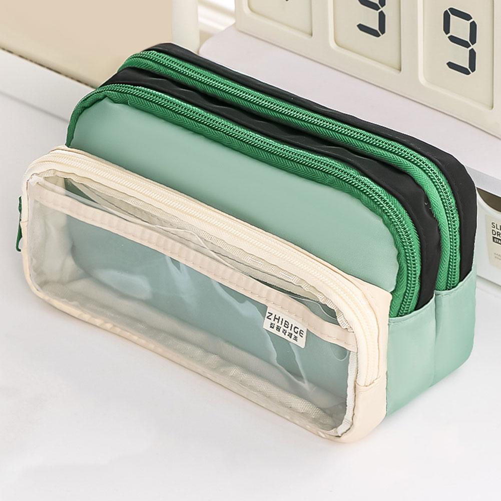 Kawaii Pencil Case Large Capacity Waterproof Korean Stationery Multi-layer Pen Pouch Portable Back To School Supplies