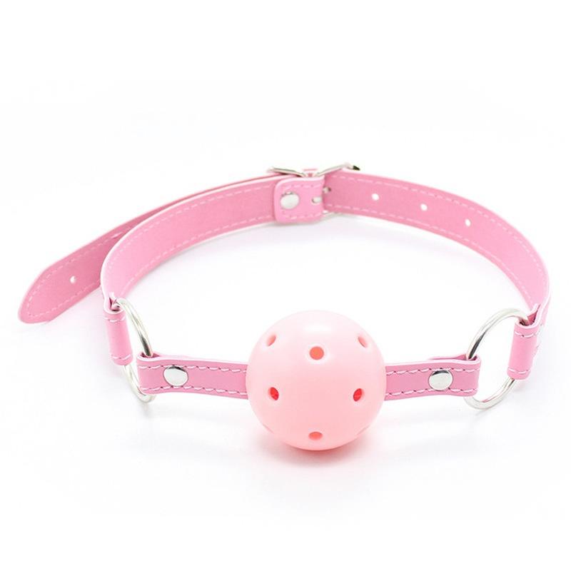 Leather Open Mouth Gag Ball Harness Restraints Erotic Games Oral Oral Fixation Fetish Bdsm Bondage Sex Toys for Couples Sex Products