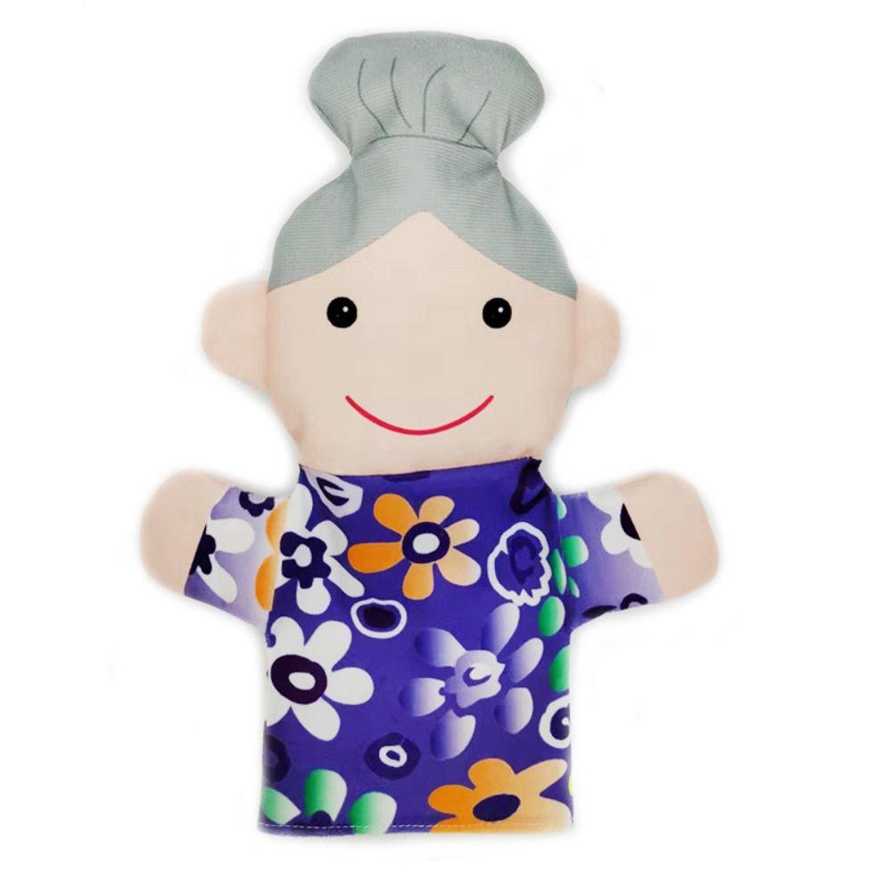 

Family Members Hand Puppets For Family Members Plush Toy Cloth Adorable Figures Puppets Performs grandmother