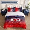 Sydney Roosters 3‑Piece Bedding Set Soft Microfiber Duvet Cover Pillowcases Comfortable Bed Linen for Bedroom Decoration