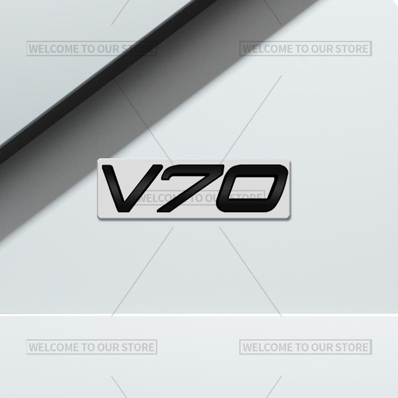 3D Car Styling For Volvo XC40 XC60 XC70 XC90 S60 S90 V70 V60 V40 AWD Glossy Black Emblem Badge Metal Stickers Rear Trunk Decals