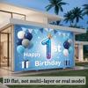First Birthday Banner, Christmas Halloween Photo Backdrop Wall Decor for Party