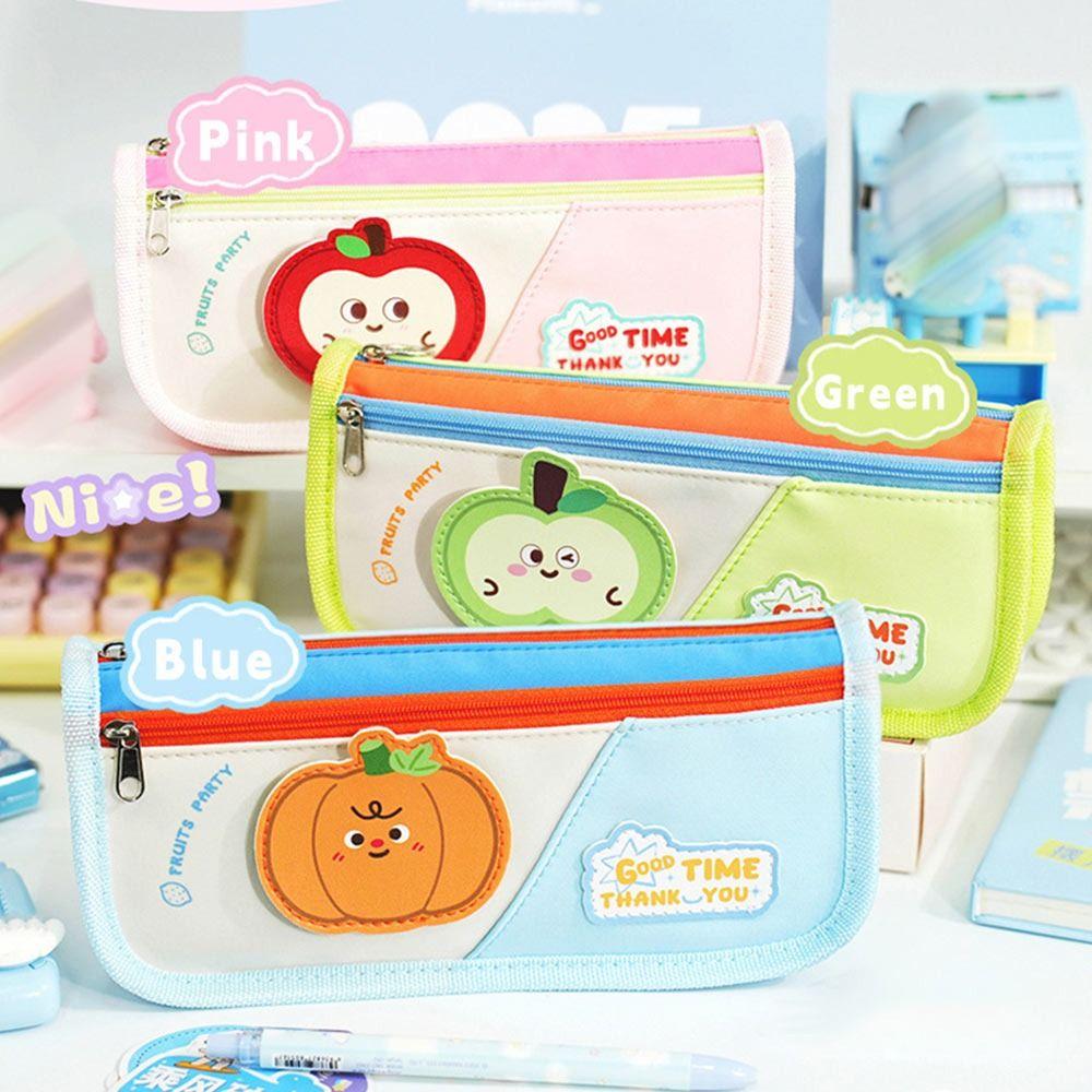 Double Layers Pen Bag Large Capacity Stationery Organizer New Pen Box  Students