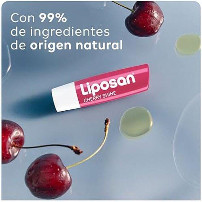 Lip Balm - LIPOSAN - Liposan Cherry Shine - Cherry Scent - 24h Hydration - Shiny Red Tint