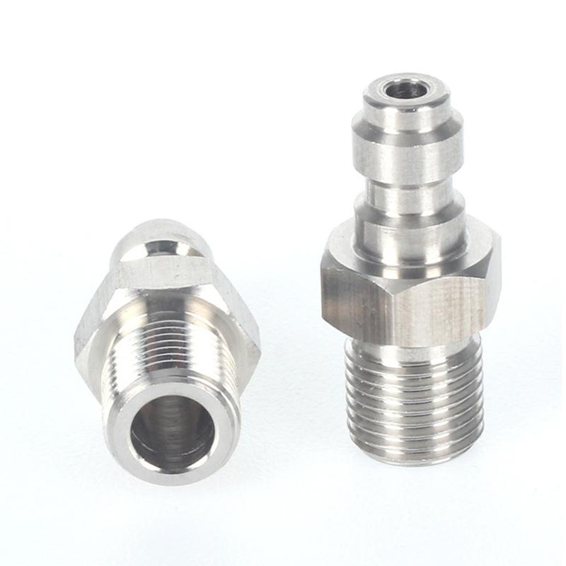 M10x1/ 1/8NPT/ 1/8BSP Außengewinde Schnellkupplungsventile 8mm Gewinde Schnellkupplungsfitting Für Hochdruckpumpen 1-Wege-Ventile