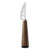 Walnut Handle Stainless Steel Cheese Knife, Fork, and Butter Spreader Set