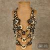 Bohemian coconut shell necklace retro multi-layered wearing long sweater chain women's niche holiday style accessories