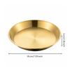 Stainless Steel Pizza Plate Food Safe Dinnerware for Everyday Dining, Catering