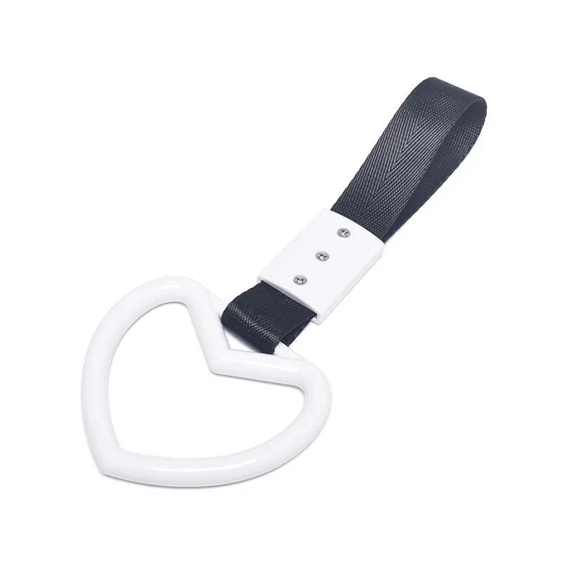 1PC JDM Train Bus Handle Hand Strap 1pcs Tsurikawa Ring Heart Styling Drift Charm Strap Drift Auto Accessories Car Strap
