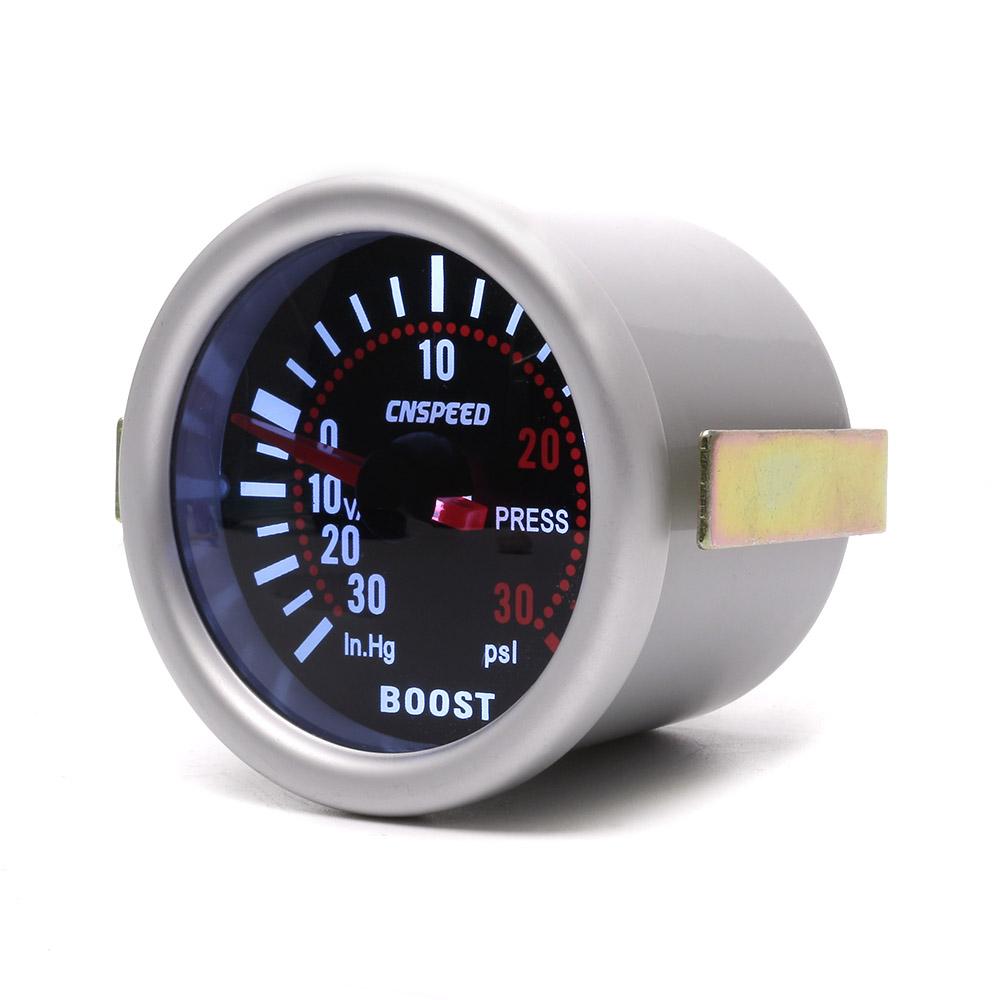 Universal 52mm 2″ White Digital LED Turbo Boost Meter Pressure Gauge Tint Psi