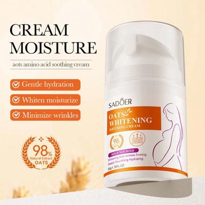 50G Haferflocken Gesicht Creme Tiefe Feuchtigkeitsspendende Feuchtigkeitsspendende Sanfte Pflege Creme Hautpflege