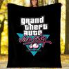 1ks deka s motivem GTA - Digitální potisk, Polyester, Útulná pro všechna roční období, Ideální pro venkovní použití a cestování