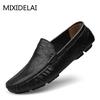 MIXIDELAI Soft Leather Men Loafers New Handmade Casual Shoes Men Moccasins For Men Leather Flat Shoes Big Size 36-46 Fashion