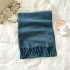 Solid color scarf women's winter new imitation cashmere scarf multi-color warm scarf long shawl