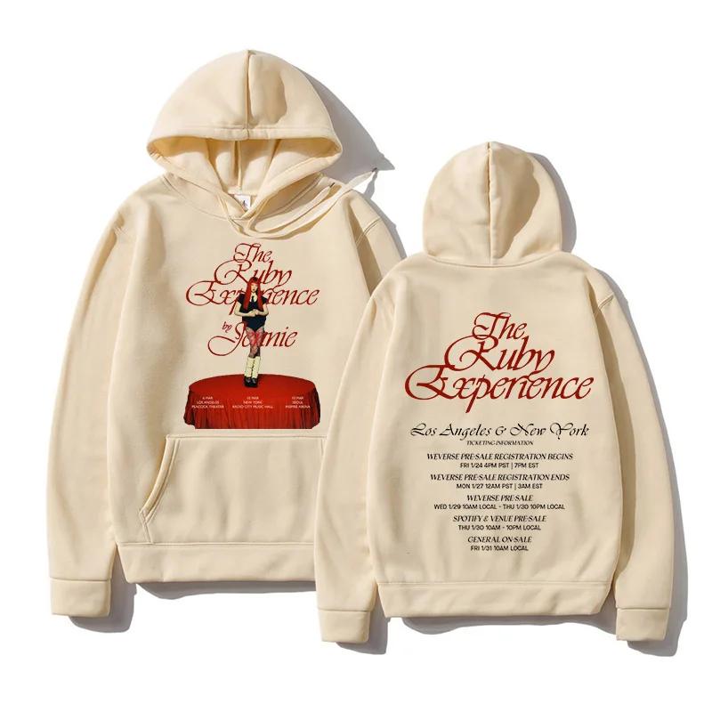 The Ruby Experience By JENNIE Hoodies Men Women Cartoon Character Music Singer Harajuku Long-sleeve Spring Autumn Sweatshirt Top