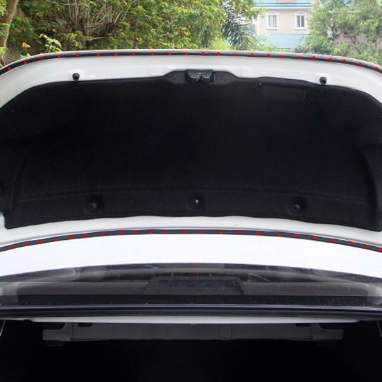 1 Roll Car Door Sealing Strip Noise Reduction Windproof Water-Resistant Self Adhesive Strong Stickiness Easy To Install Auto Door Rubber Seal Strip