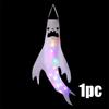 1-4PCS Halloween LED Floating Ghost Decoration Hanging Glowing Figure Prop for Outdoor Yard Haunted House Party Scene Use