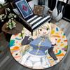 Lucy Heartfilia pattern round rug,Carpet Rug for Living Room Bedroom Playroom ,Non-slip Floor Mat,Holiday Gifts and Birthday Gifts.