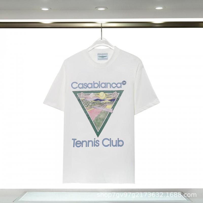 Casablanca Graphic T-Shirt Teen Boys Short Sleeve Loose Fit 2025