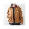 Carhartt Detroit Jacket Brown Relaxed Fit Duck Blanket-Lined Work Jacket Size S