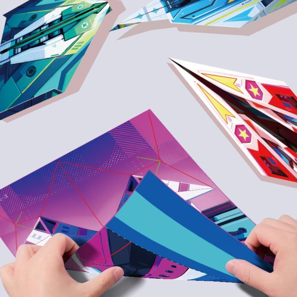 Set Origami Aereo di Carta Montessori Versatile Giocattolo Aereo di Carta Ragazzi Bambini Bambine