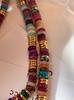 Minar Bohemia Candy Color Natural Stone Beads Beaded Necklace for Women Real Gold Plated Brass Strand Chokers