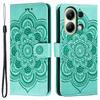 For Xiaomi Redmi Note 13 4G Case PU Leather Mandala Imprinted Design Wallet Phone Cover