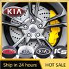 2026 Hot Car Sticker 4Pcs 56/60MM Car Styling Aluminum Wheel Center Hub Cap Stickers For KIA Sportage Ceed Sorento Cerato Optima
