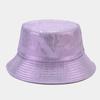 New European and American laser colorful bucket hat women's fashion versatile Internet celebrity basin hat men's casual sun hat