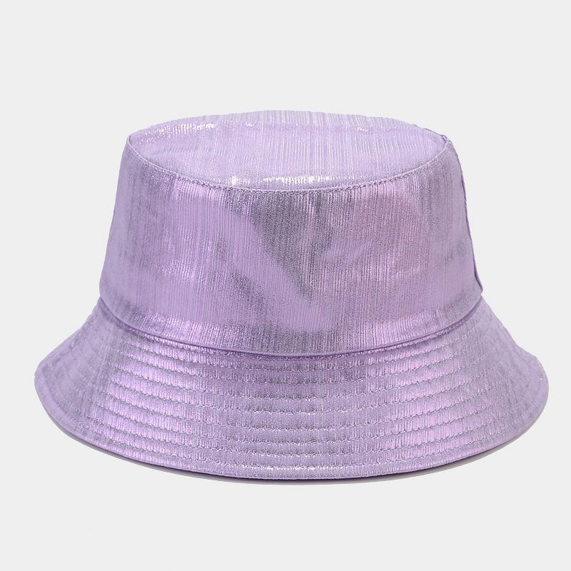 New European and American laser colorful bucket hat women's fashion versatile Internet celebrity basin hat men's casual sun hat