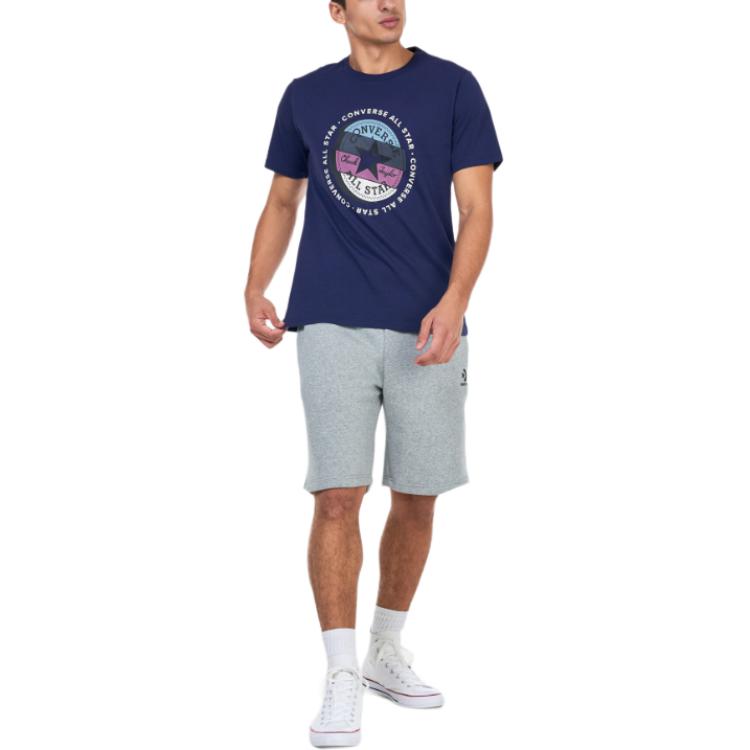 Converse Chucks Beyond T Shirt Men's Marine Blue 10026549-A03