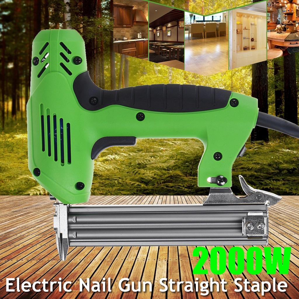 2 In 1 220V Electric Power Tools U-Shaped Straight 2000W Electric Straight+Staple Guns Framing Tacker Eletric Nails Gun