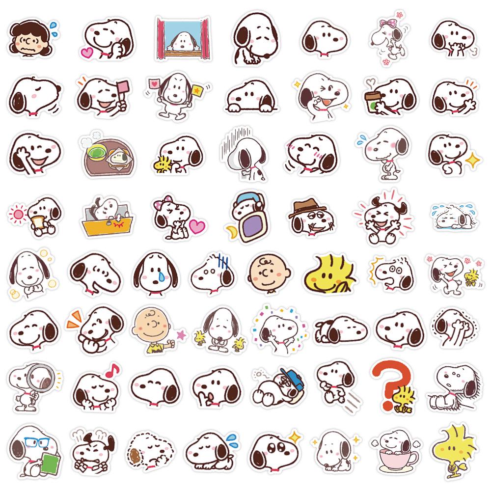 Korean Style Cute Cartoon Snoopy Doodle Stickers for Phone, Suitcase, Desk & Computer