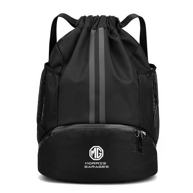 

Gym Bag Fitness Backpack Women Men Basketball Backpack Outdoor Training Drawstring Sports Knapsack for MG Morris Garages 6 3 5 7 чёрный