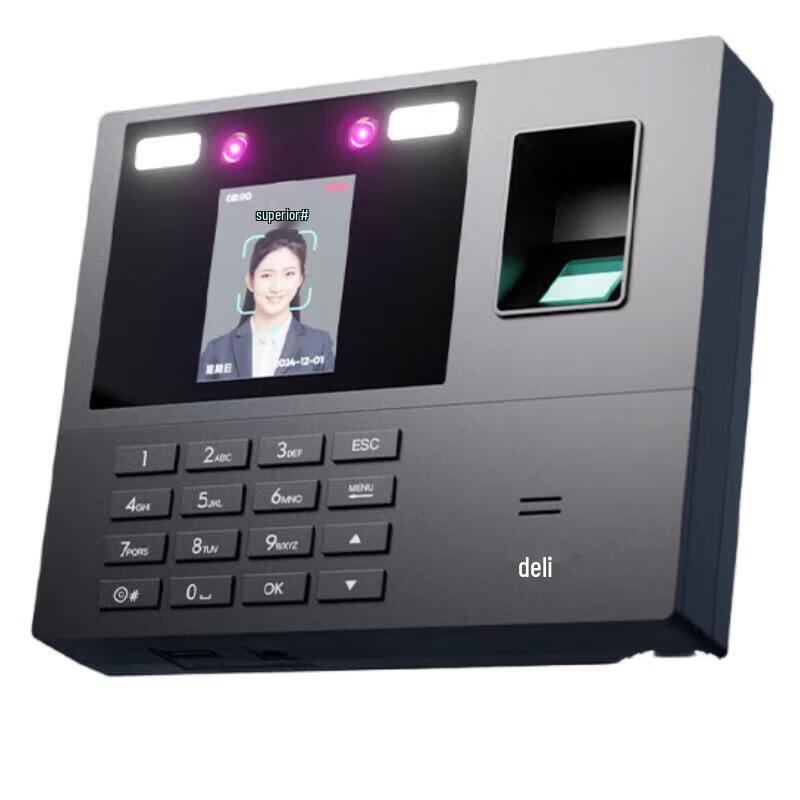 

Deli Multi-Biometric Time Attendance Machine CN plug (adapter included)
