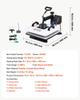 VEVOR Heat Press Machine 38 X 38 Cm 2-in-1 Combo Sublimation Press Machine, 360 Degrees Swing Away, Heat Up Fast and Even