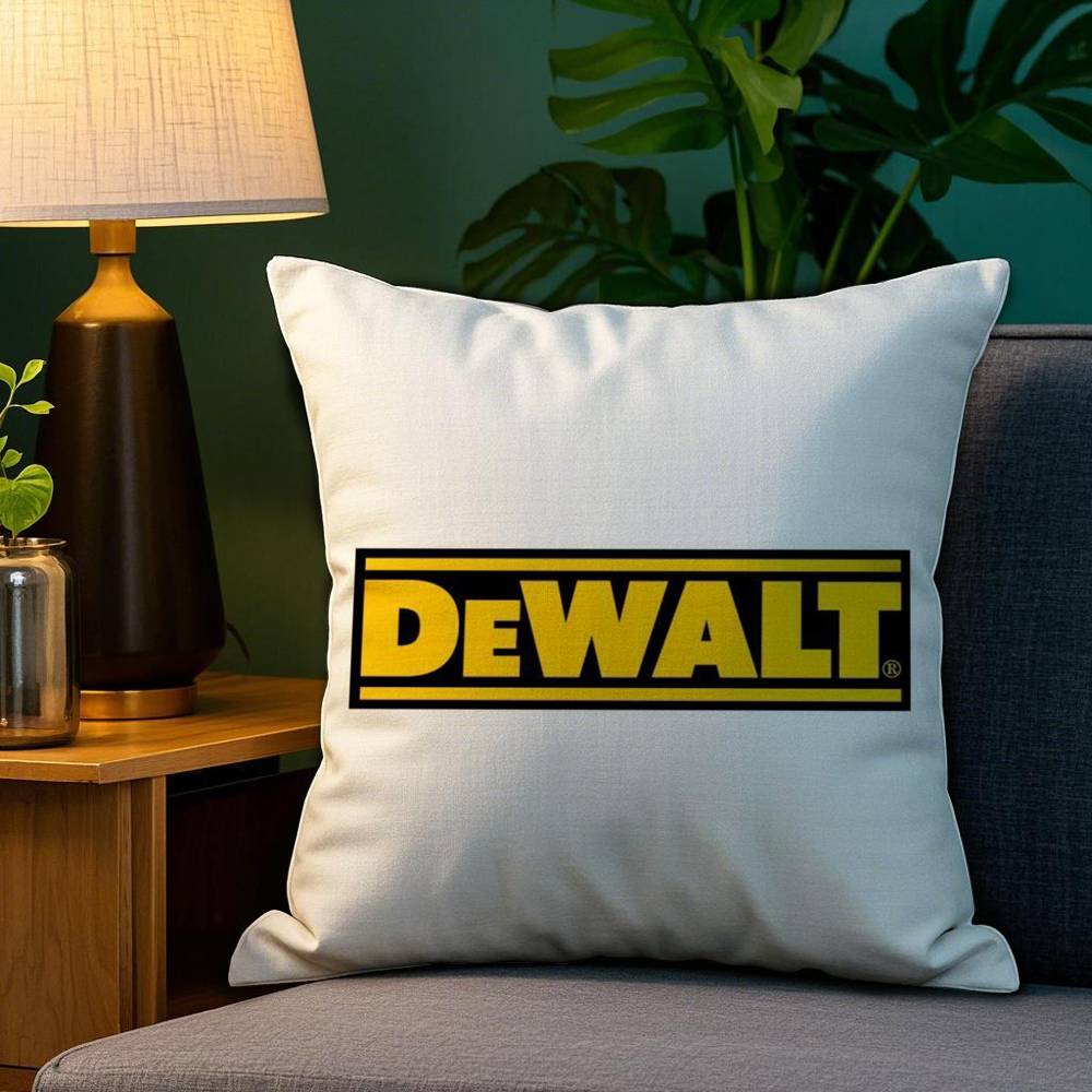Tool Box D-DeWalt Pillow Case Plush Fabric Soft Double Sided Print Sofa Cushion Cover Throw Pillow Covers