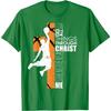 Basketball Faith Graphic Tee I Can Do All Things Through Christ Men T-Shirt Casual Print