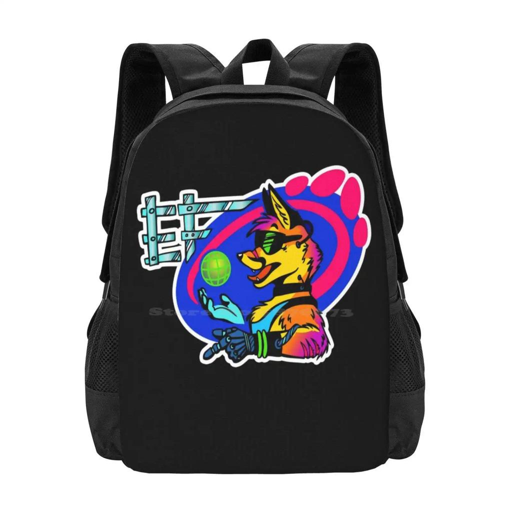 Eurofurence Online 2020 ( Space Pirates ) Pattern Design Bagpack School Bags Eurofurence Virtualfurence Convention Fox Cyber
