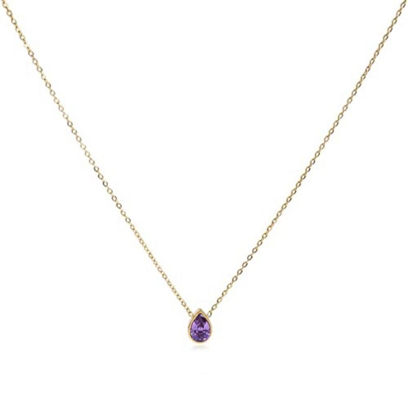 Hand Beaded Natural Stone Colorful Fashion Versatile Clavicle Necklace