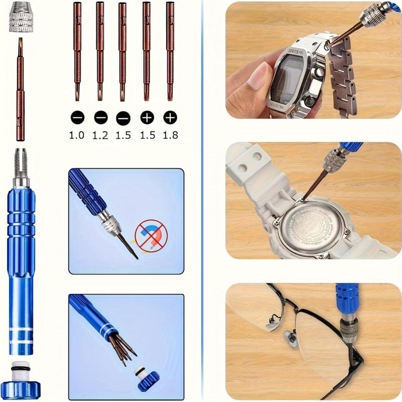 Watch Repair Kit, Professional Watch Battery Replacement ToolWatch Link And Back Removal Tool, Spring Bar Tool Set